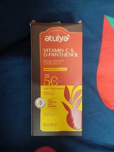 Atulya Vitamin C & D’ panthenol SPF 50,  Sunscreen