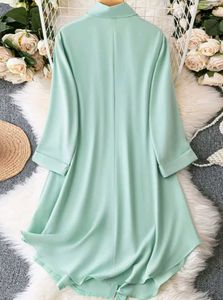 Women&#39;s Shirt Dresses - Pink Striped &amp; Mint (2)