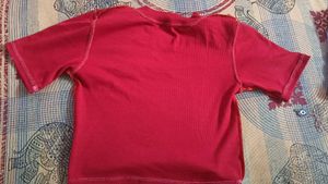 maroon colour crop top
