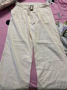 Belted Wide Leg Pants