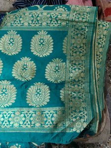 Emerald Green Brocade Dupatta