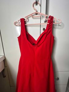 Red Fit &amp; Flare Dress