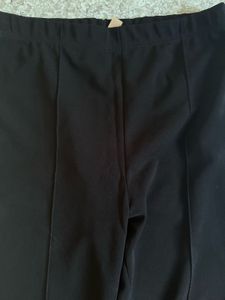 Black Flared Leg Trousers