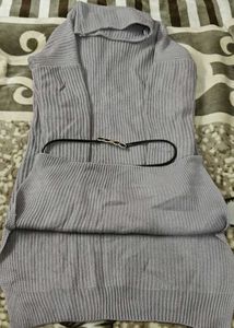 Winter Dress For Women With Waist Belt