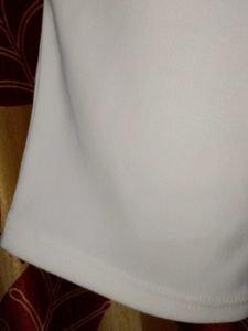 White Trousers with Gold Detail