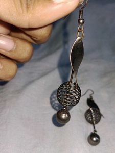 Unique Silver Dangle Earrings