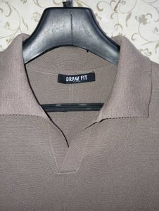 DRAW FIT knitwear oat beige tshirt