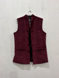 Maroon Velvet Waistcoat