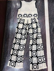 Off White Crochet Co Ord Set