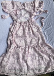 H&amp;M Floral Puff Sleeve Dress
