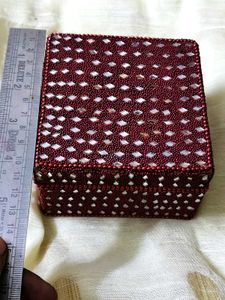 Cute Wooden Mirror Embellished Jwellery/Gift Box