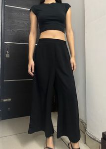 Black Flared Pants