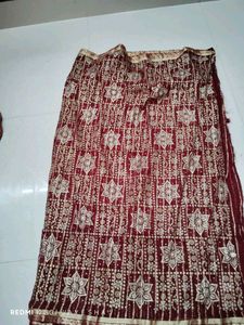 Elegant Maroon Saree