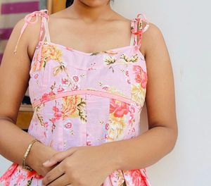 Floral Tie-Strap Tank Top