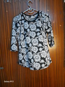 Soft Fabric Top Elbow Length Sleeves Party Casual