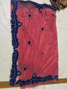 Pink &amp; Blue saree