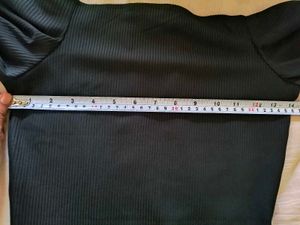 Midi Black Dress | Boat neckline