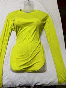 Yellow Long Sleeve Top