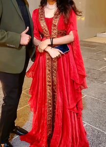 Red Medieval Style Gown
