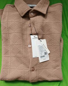 Textured Button-Down Shirt