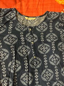 Beautiful Navy Blue Kurta