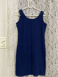 Dark Navy Blue MIDI Dress