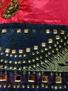 Elegant Pink Embroidered Saree