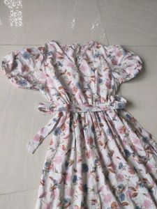 Floral Print Ruffle Maxi Dress