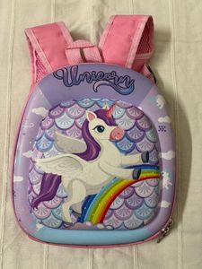 Unicorn Theme Hardshell Backpack For Kids