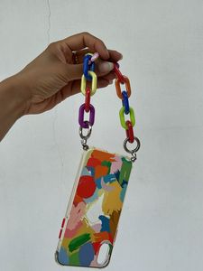 Iphone 10S Abstract Case with Chain