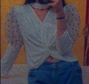 Women&#39;s Full Sleeves Polka Dot Top Chic &amp; Trendy