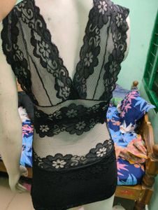 Black Lace Mini Dress