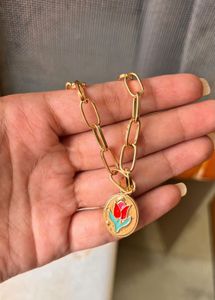 Rose Pendant Neck Chain