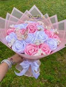 Handmade Ribbon Rose's Bouquet 💐🦋🌹