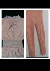 High Waist Pant And Full Sleev Top Fo