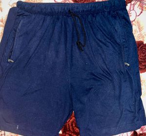 Blue Colored Cotton Comfy Shorts