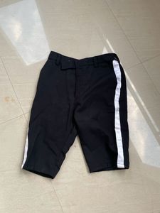 Black Side Strip Shorts