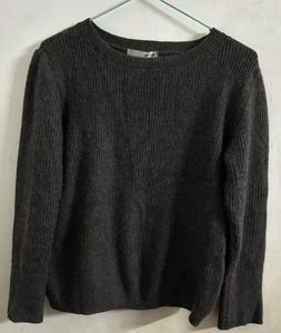 Gray Knit Pullover