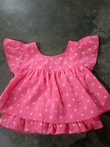 Pink Polka Dot Top