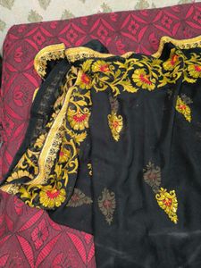 Embroidered Indian Saree