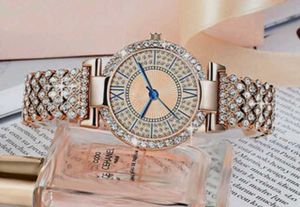 Rose Gold Women&#39;s Watch Sparkling Rhinestone Watc
