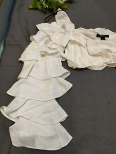 Forever 21 Ruffle Crop Top