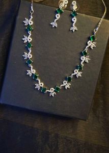American Diamond Jewellery Set