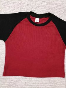 Red &amp; Black Crop Top ❤️🖤