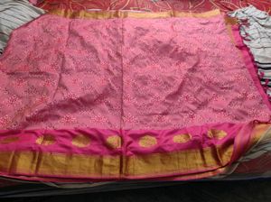 Pastel Pink silk .Saree