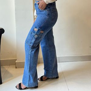 Stylish Straight Fit Side Pocket Jeans