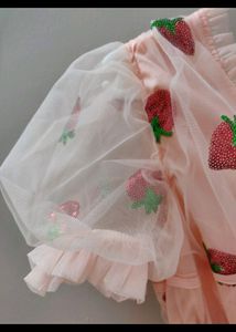 Madeforher Label Strawberry Dress, Worn Only Once