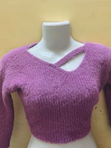 Purple Fuzzy Sweater