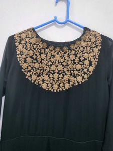 Dark Green Gown