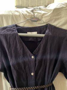 Buttons Midi Dress